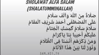 Sholawat Alfa Salam | Shalatumminallah Lirik Teks Arab