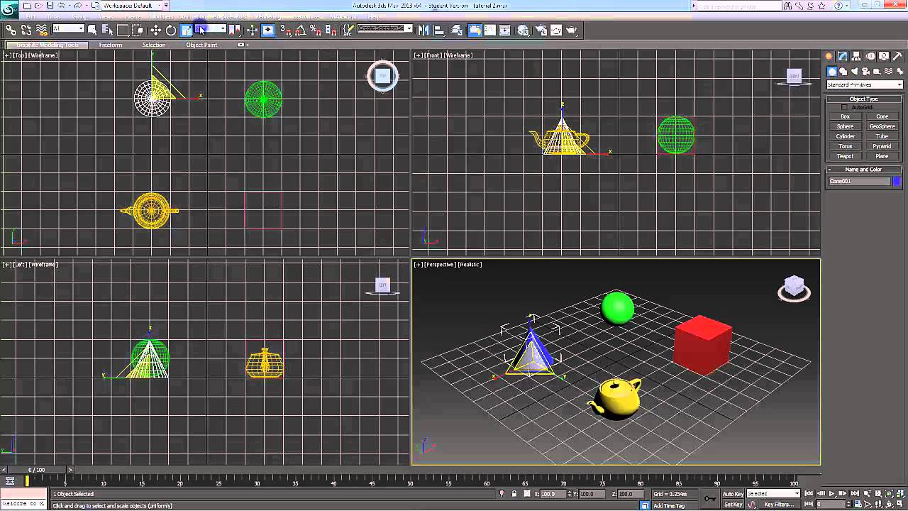 3Ds Max 2013 Beginner Tutorial 02 - In Depth Interface - YouTube