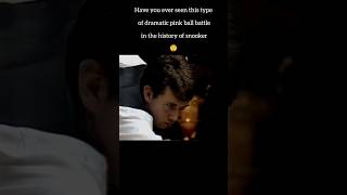 Have you ever seen this type of dramatic pink ball battle in the history of snooker#snookerbattle