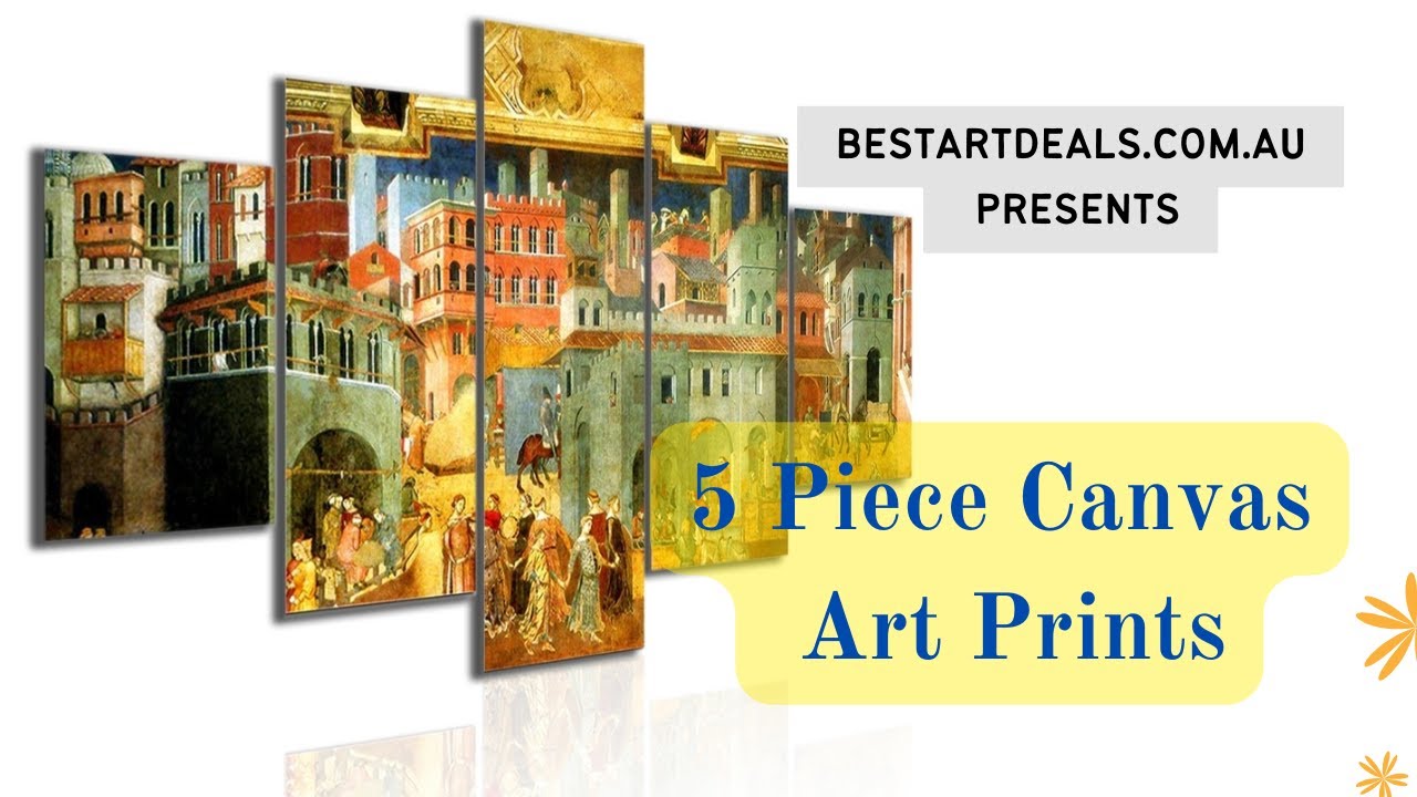 5 Piece Canvas Art Prints | 5 Piece Wall Art | Multi Piece Wall Art