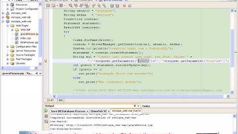 Aula 1905 - Jsp request getParameter para Gravar