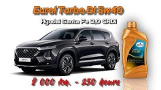 Eurol Turbo DI 5w40 (отработка из Hyundai D4HA, 8 000 км., 250 м.ч.)