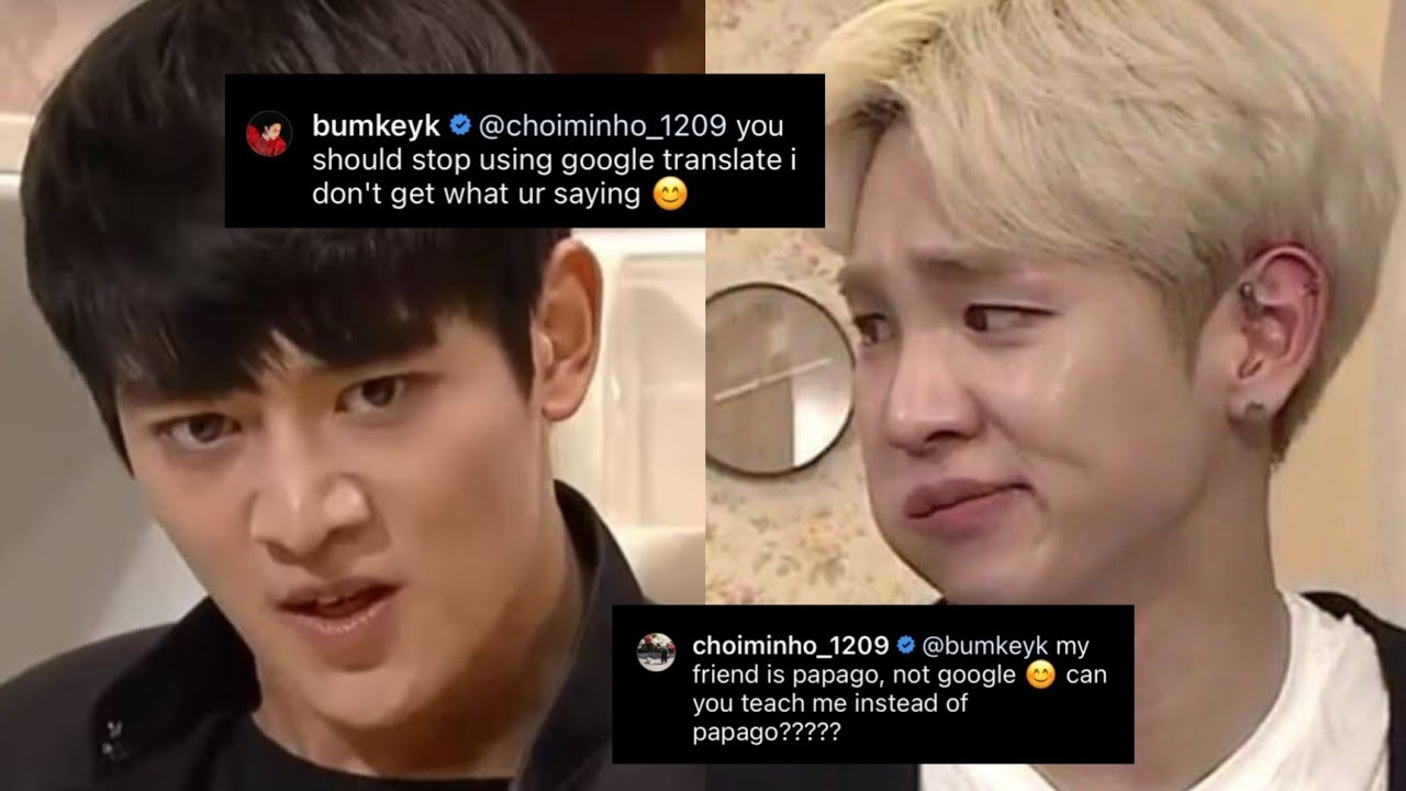 Minho and Key hilarious bickering on instagram