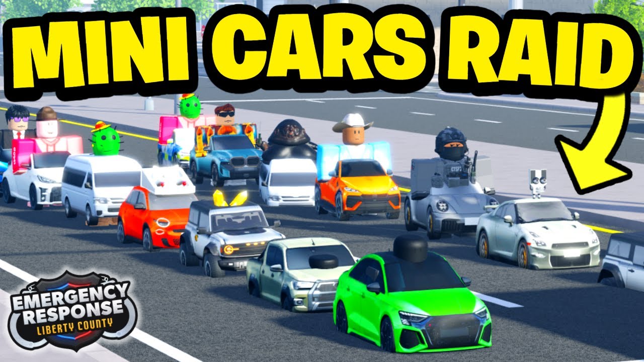 We Raided Private Servers As MINI CARS... (ERLC)