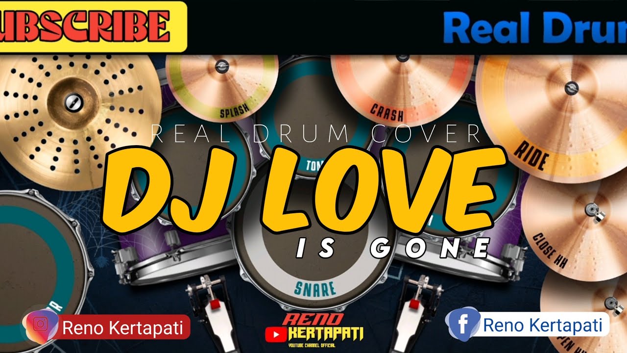 DJ LOVE IS GONE | REAL DRUM COVER | dj viral tiktok