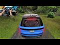 Range Rover Narrow Forest Road Drive in Assetto Corsa | Steering Wheel Gameplay.