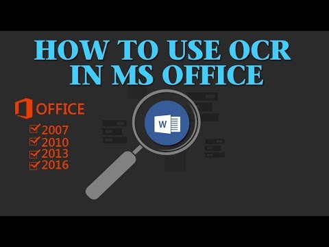 How to Use OCR in Microsoft Office (2007-2016)