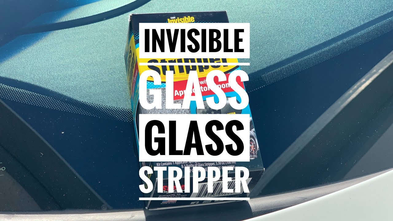 How to strip auto glass with Invisible Glass Glass Stripper 