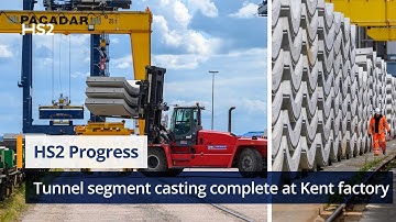 HS2 tunnel segment casting complete at Isle of Grain factory