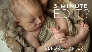 Newborn Editing in Photoshop - In under 3 Minutes?
