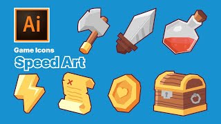 Diseño de íconos para videojuegos (SpeedArt) screenshot 3