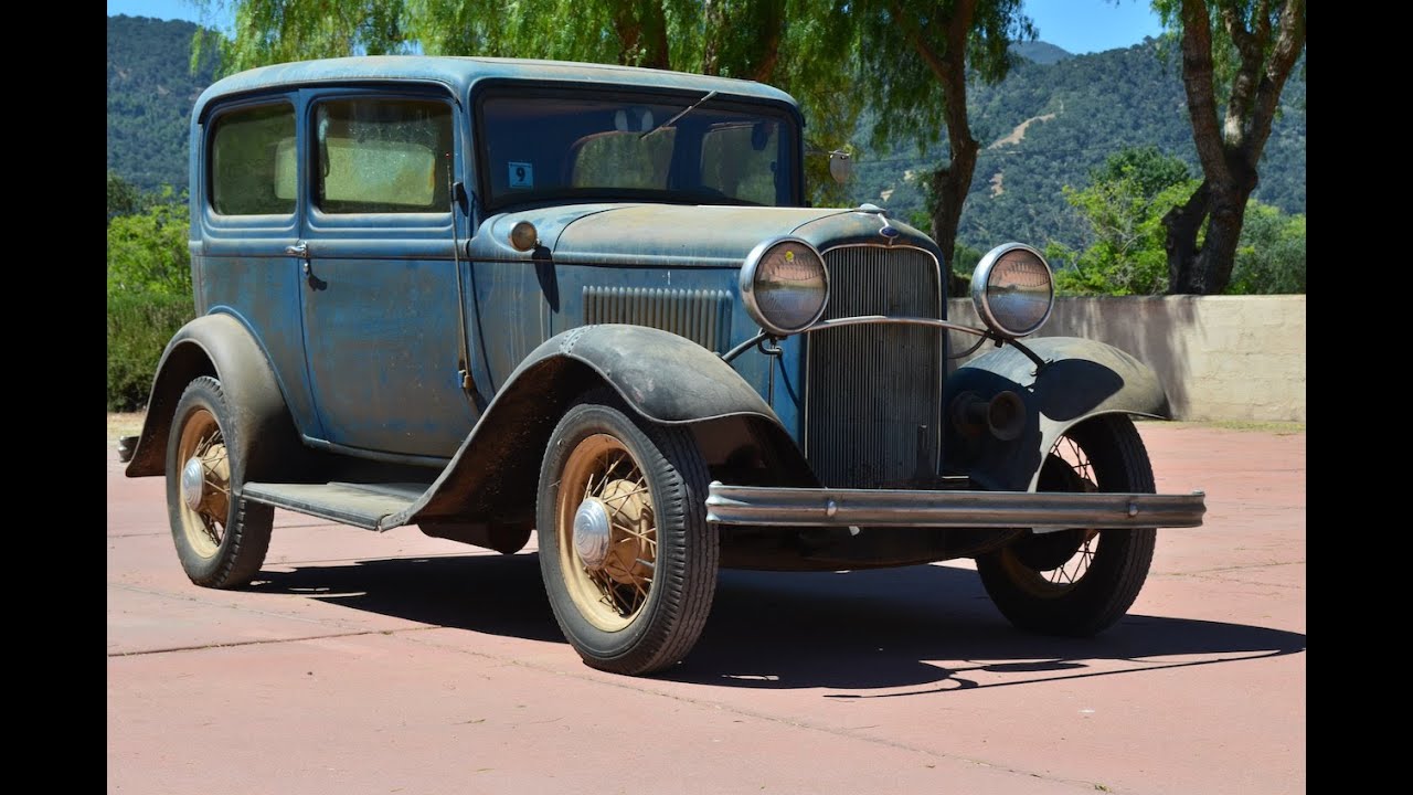 SOLD: Original 1932 Ford Deluxe Tudor CA