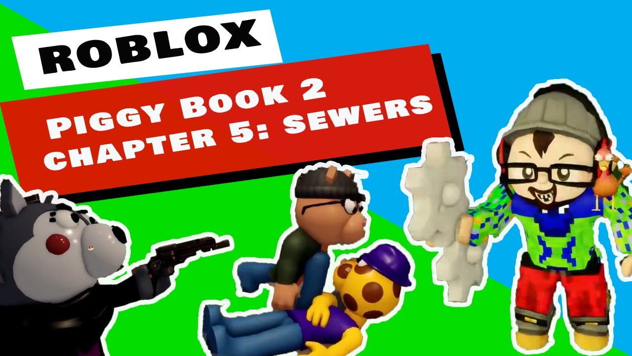 Beating Roblox Piggy Sewers Book 2 Chapter 5 Ending Fgteev Skin Youtube - fgteev roblox piggy book 2