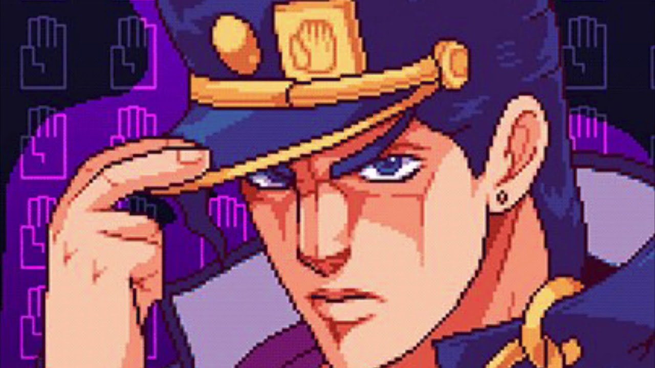 Джотаро куджо портрет. Джоджо пиксель арт. Какёин по клеточкам джоджо. Джотаро джоджо пиксельный. Jojo pixel.