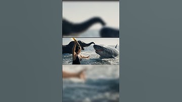 tạo video bằng công nghệ AI VEO 3 | Bà cô giải cứu voi và hà mã bị cá mập tấn công|