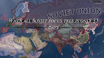 When all Soviet focus tree is only 35 days - Hoi4 Timelapse