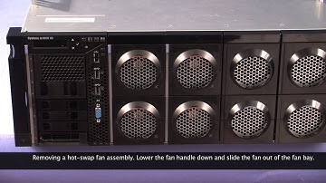 IBM System x3850 X6 removing a hot swap fan assembly