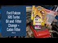 Ford Falcon XR6 Turbo oil and filter change + Cabin Filter