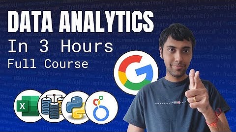 Data Analytics Full Project Course with Google Stack in 3 Hours: SQL, Python, Excel & Visualisation