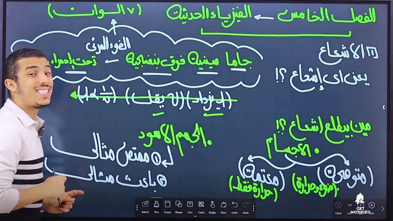الفصل الخامس | الفيزياء الحديثه | الصف الثالث الثانوي |  | مستر محمد صلاح | شرح وحل كتاب الامتحان |