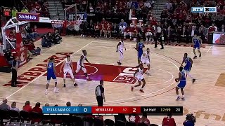 First Half Highlights: Texas A&M-CC at Nebraska | B1G Basketball