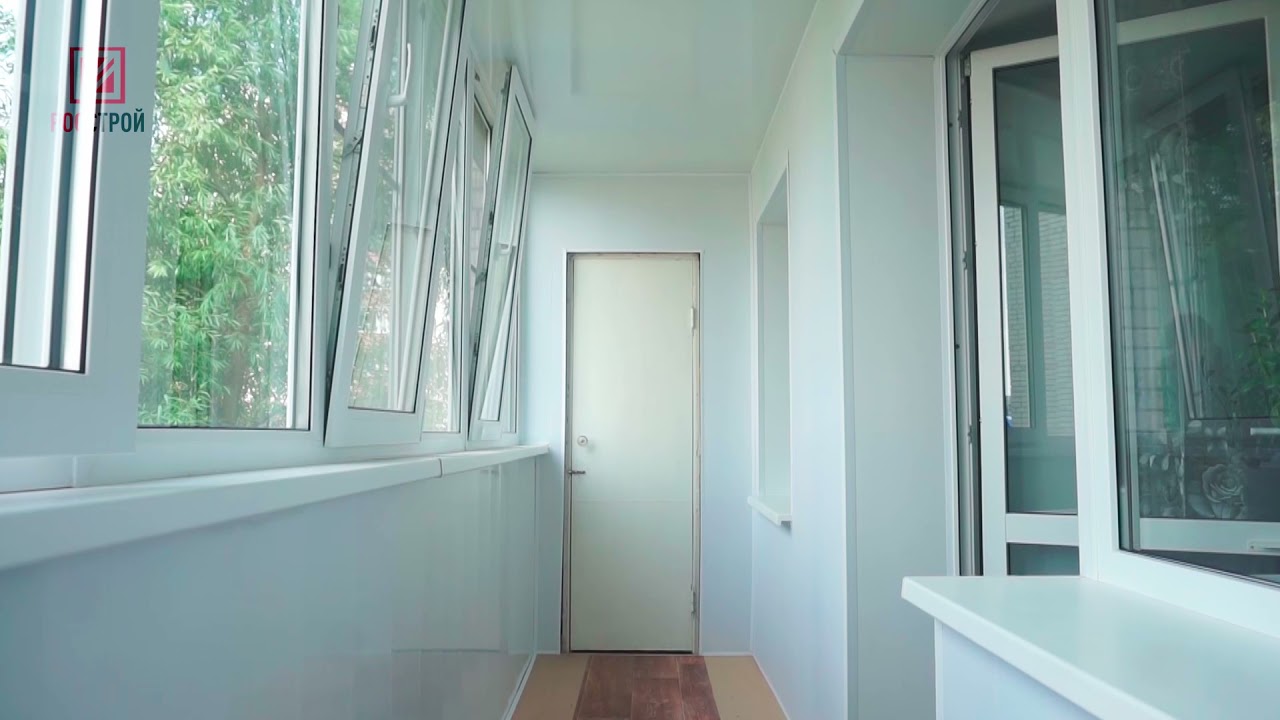 Отзыв про остекление 6м лоджии с внутренней отделкой - YouTube