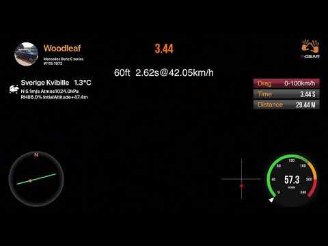 OM606 superturbo, w115 0-100 km/h