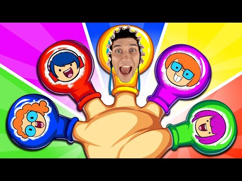 Воздушный шар Семья пальцев | Детские песни | учимся считать | Dominoki На Русском