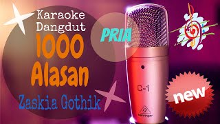 Karaoke 1000 Alasan - Zaskia Gothik Nada Pria (Karaoke Dangdut Lirik Tanpa Vocal)