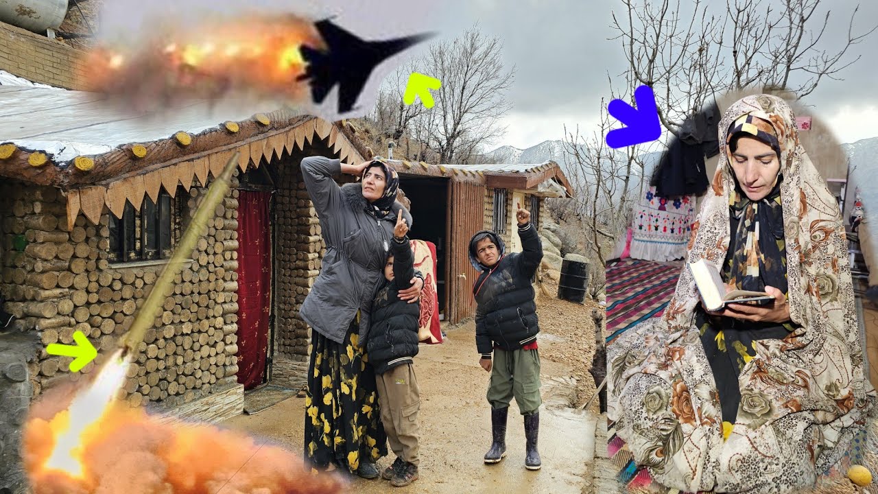 Storms, Missiles, and Resilience | Nomadic Mother Protecting Her Children