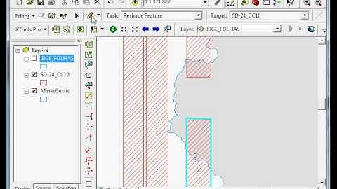 ArcMap Edição e Recorte de Poligonos