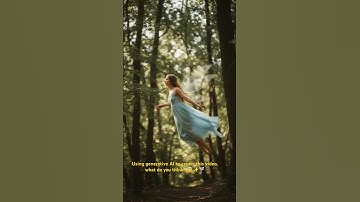 First time using generative AI to create a video. a fairy flying through the forest. #DreamScreenAI