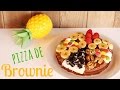 BROWNIE CON FORMA DE PIZZA