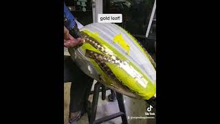 how to gold leaf spinning harley Davidson street bob 2019