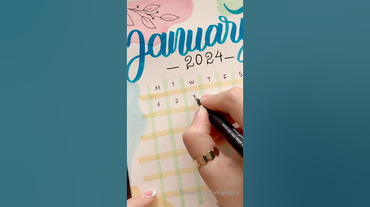 DIY January Calendar #short #nhuandaocalligraphy #frontpage #januarycanendar