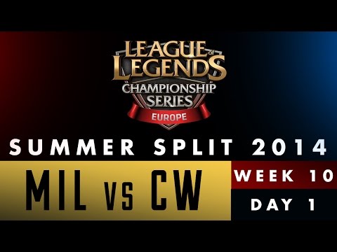 LCS EU Summer Split 2014 - Week 10 Day 1 - MIL vs CW