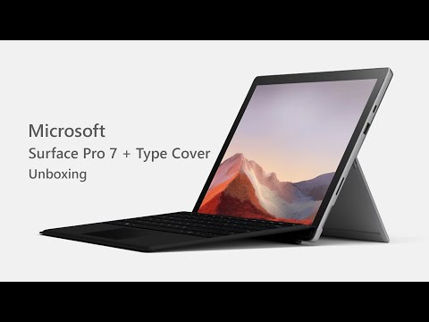 Microsoft Surface Pro 7 With Type Cover: Unboxing & Setup