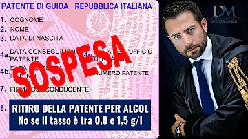 Cosa succede se ti ritirano la patente per alcol?