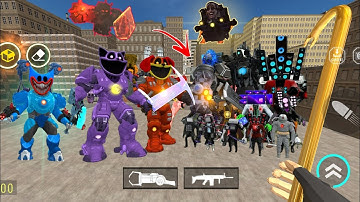 Nextbots in playground zoochosis vs titan cameraman mecha titans zoonomaly 😱 chasing nextbots 🔥