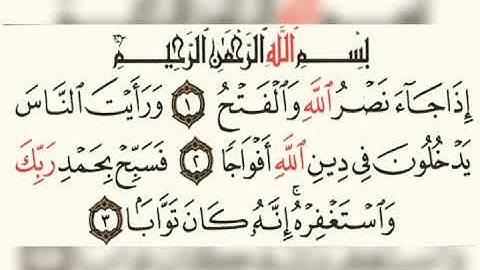 سورة النصر عبد الرحمن السديس 110