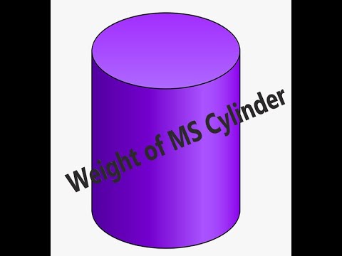 Video: Kaip apskaičiuoti cilindro svorį?