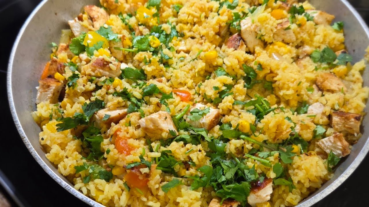 🍗 El Mejor Arroz con Pollo a la Plancha — Fácil y Sabroso