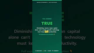 Economic Growth — Nonstop Macro Quiz · Part 1 of 2 · 25 True/False Questions