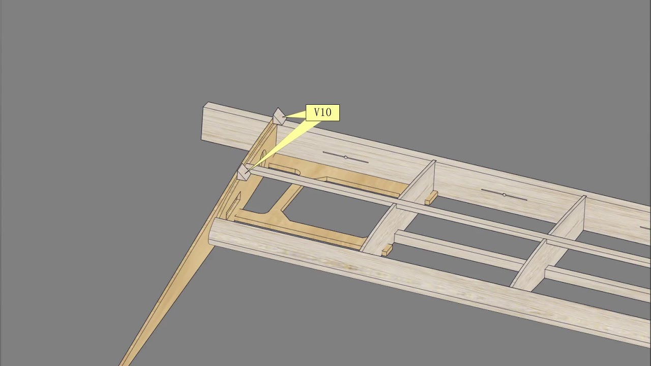 HD The World Models 50cc Pilatus PC-6 Porter 125" Wingspan Balsa Kit Building Guide 5/6 (Rudder)