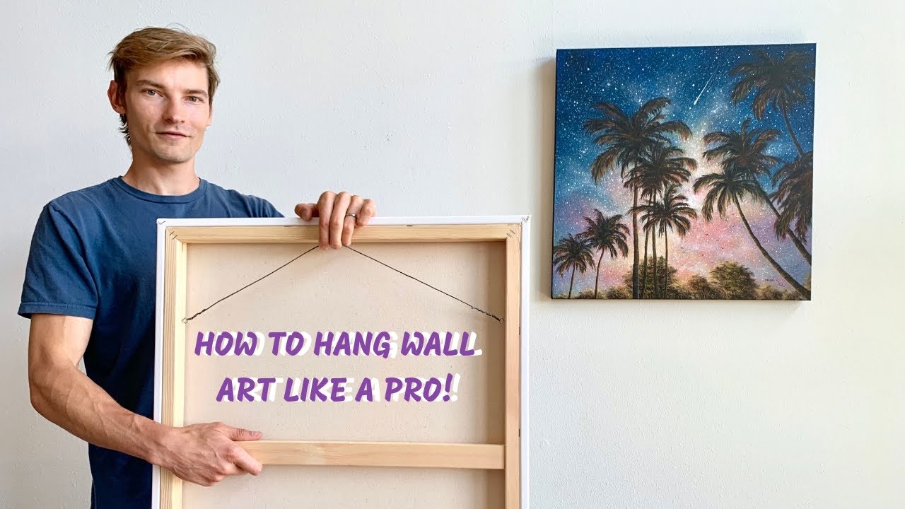 How to Attach Hanging Wire to a Canvas Painting in 7 Steps (with