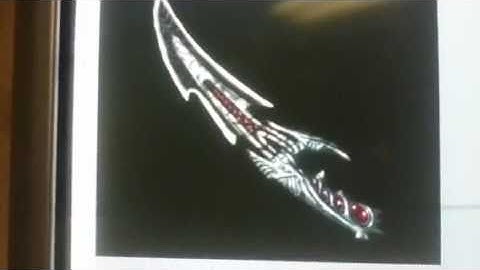 Morrowind Daedric dagger replica