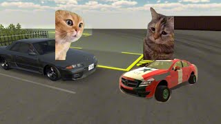 【猫ミーム】カーパーキングのよくあることを猫ミームで再現してみた‼️🔥【Car parking】 screenshot 1