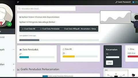 Aplikasi Sistem Informasi Kependudukan  Berbasis web