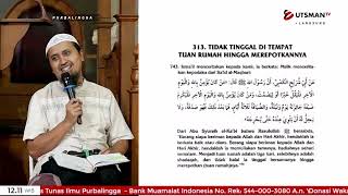 LIVE Tidak Tinggal Di Tempat Tuan Rumah Hingga Merepotkannya - Ustadz Abdullah Zaen, Lc. M.A.