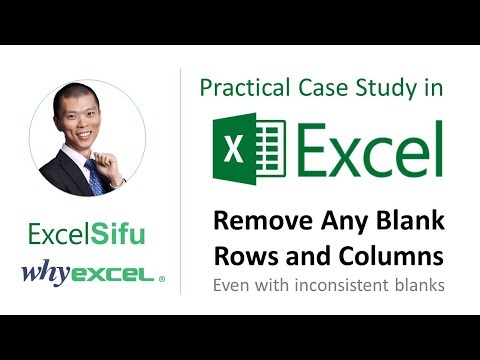 Remove Any Inconsistent Blank Rows and Columns in Excel